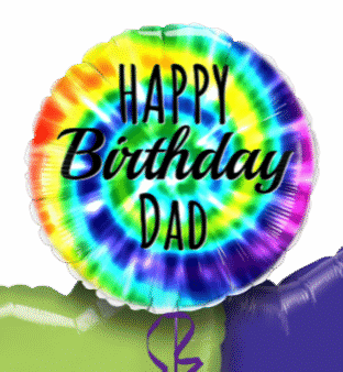 Birthday Colourful Swirls Balloon