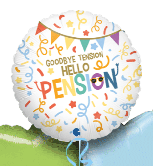 Goodbye Tension Hello Pension Retirement Balloon