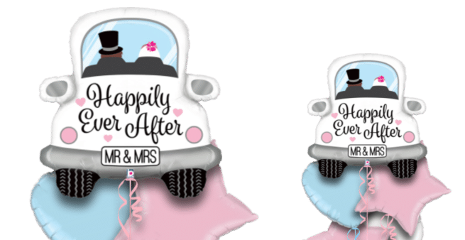 Happily Ever After Wedding Car Balloon