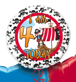 Pirate Any Age Birthday Balloon