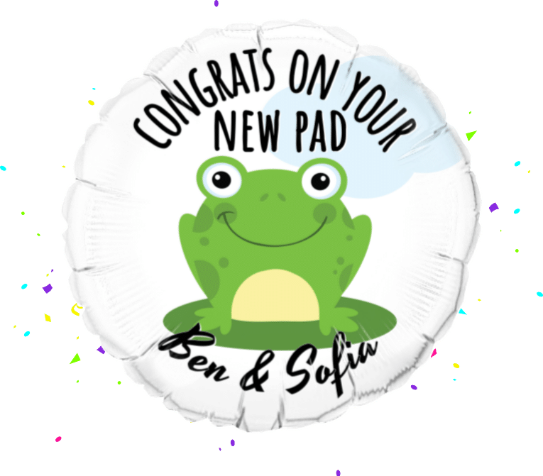 Congrats on Your New Pad balloon