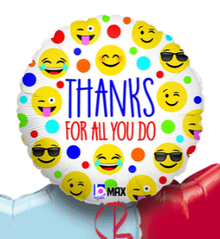 Thanks for All You Do Emojis Balloon