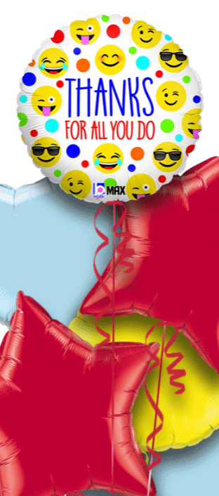 Thanks for All You Do Emojis Balloon