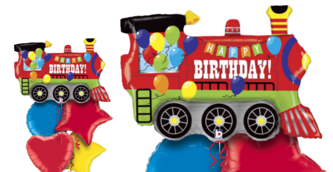 Birthday Steam Train Balloon