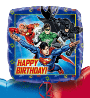 Justice League Birthday Balloon