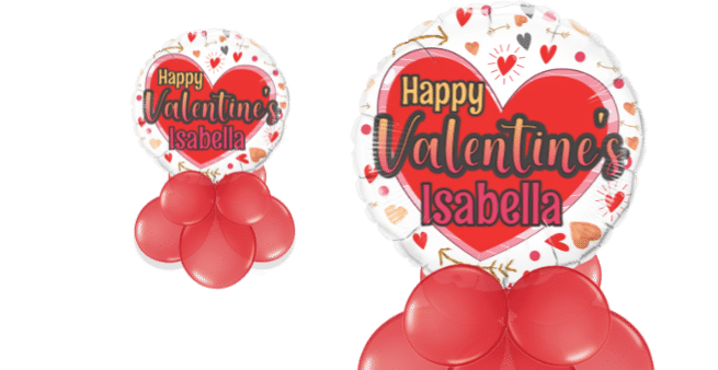 Valentine's Day Hearts and Arrows Balloon