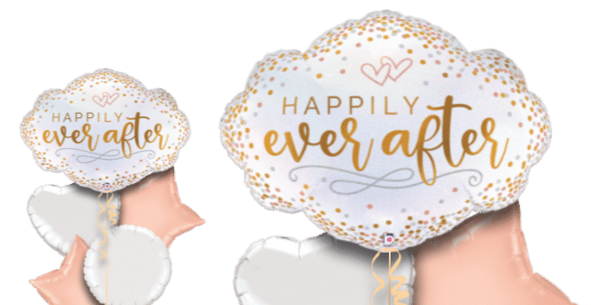 Happily Ever After Glitter Cloud Balloon