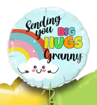 Big Hugs Rainbow Balloon