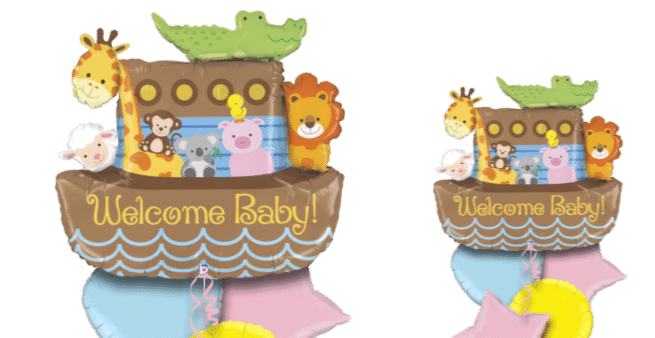 Welcome Baby Ark Balloon