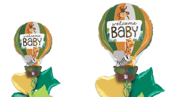 Welcome Baby Jungle Animals Balloon