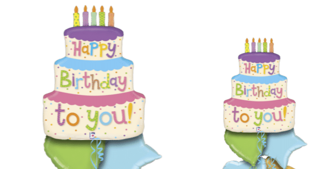 Happy Birthday To You Cake Balloon