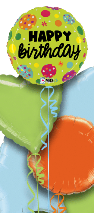 Birthday Lime Spots Balloon
