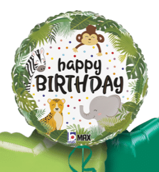 Jungle Animals Birthday Balloon
