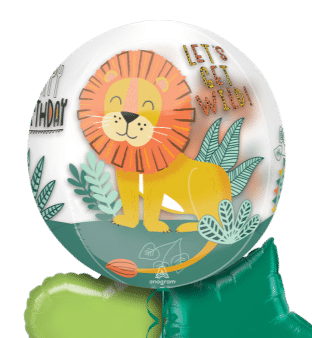 Jungle Animals Birthday Orbz Balloon