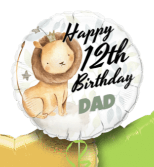 Birthday Lion Balloon