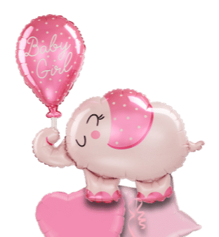 Baby Girl Elephant Balloon