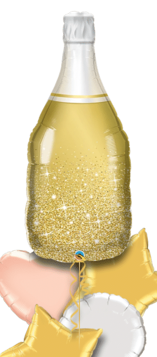 Gold Champagne Bottle Balloon