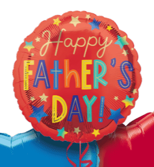 Fathers Day Multi Stars Balloon