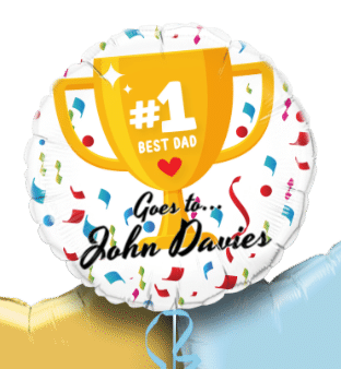 No 1 Best Dad Award Balloon