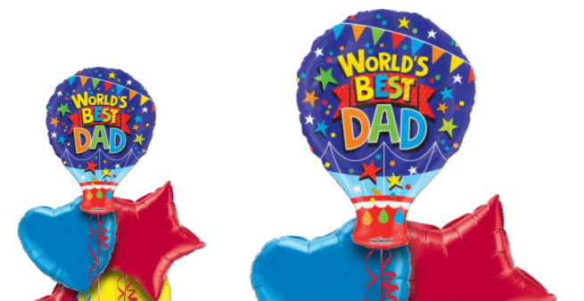 Worlds Best Dad Hot Air Balloon Balloon
