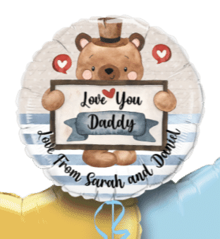Love You Daddy Bear Balloon
