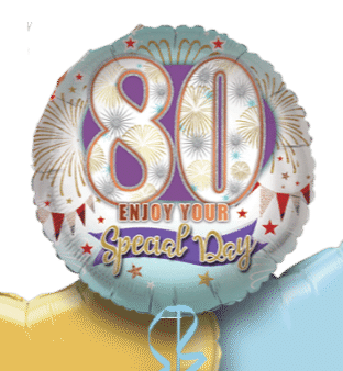 80th Enjoy Your Special Day Balloon