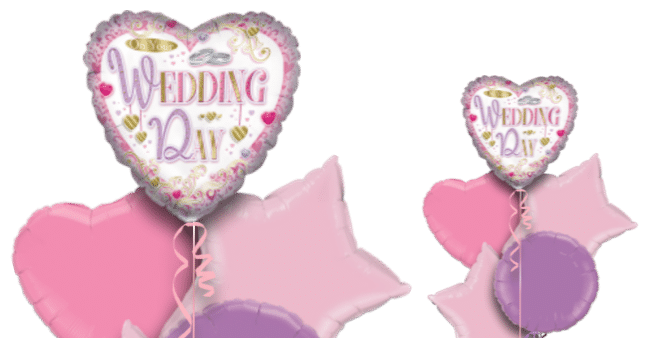 On Your Wedding Day Heart Balloon