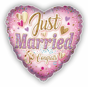 Just Married Congrats Heart