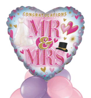 Congratulations Mr and Mrs Balloon