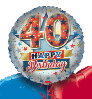 40th Happy Birthday Balloon