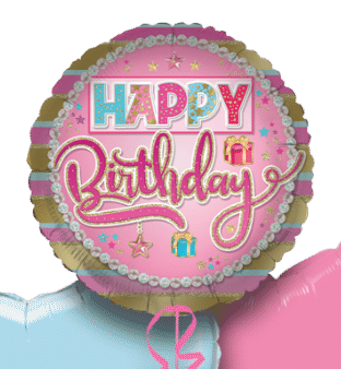 Birthday Pink Gifts Balloon