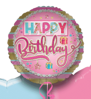 Birthday Pink Gifts Balloon