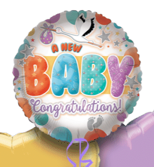 A New Baby Congratulations Balloon