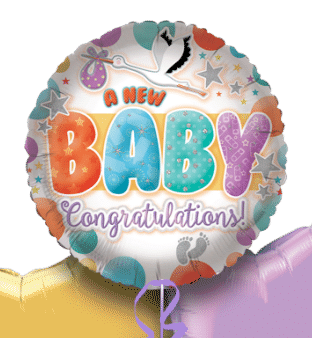 A New Baby Congratulations Balloon