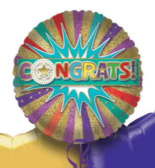 Congrats Starburst Balloon