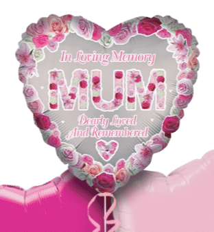 In Loving Memory Mum Heart Balloon