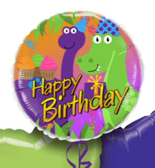 Dinosaurs Party Balloon
