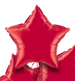 Red Star Bouquet Balloon