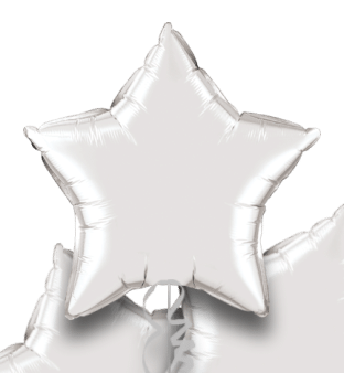 Silver Star Bouquet Balloon