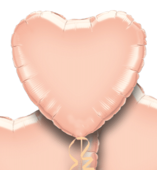 Rose Gold Heart Bouquet Balloon