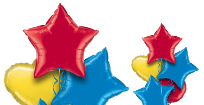 Red, Royal Blue and Yellow Balloon