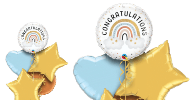 Congratulations Rainbow Balloon