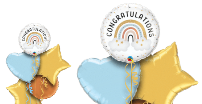 Congratulations Rainbow Balloon