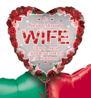 Christmas In Loving Memory Wife Balloon