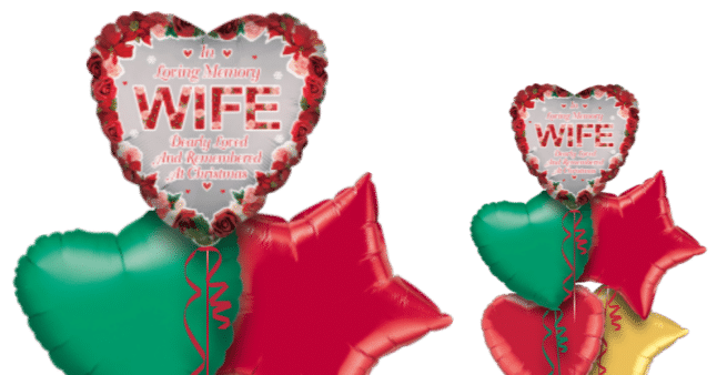 Christmas In Loving Memory Wife Balloon