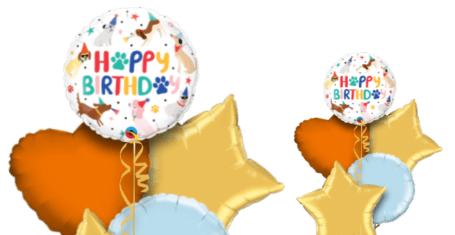 Birthday Party Puppies Balloon