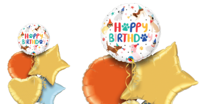Birthday Party Puppies Balloon