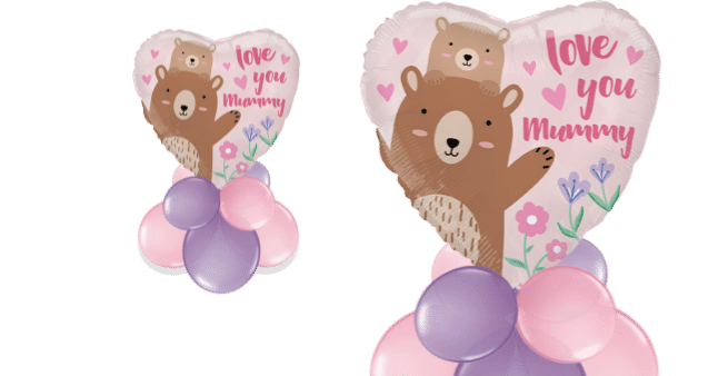 Love You Mummy Bears Balloon