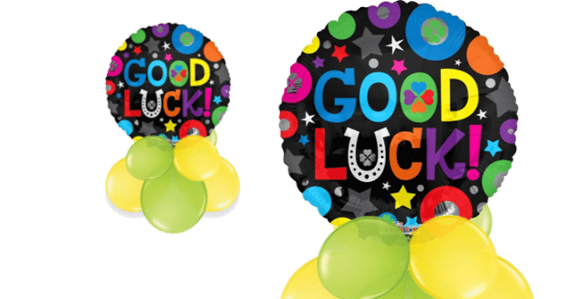 Good Luck Bright Dots Balloon