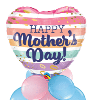 Mothers Day Stripes Balloon